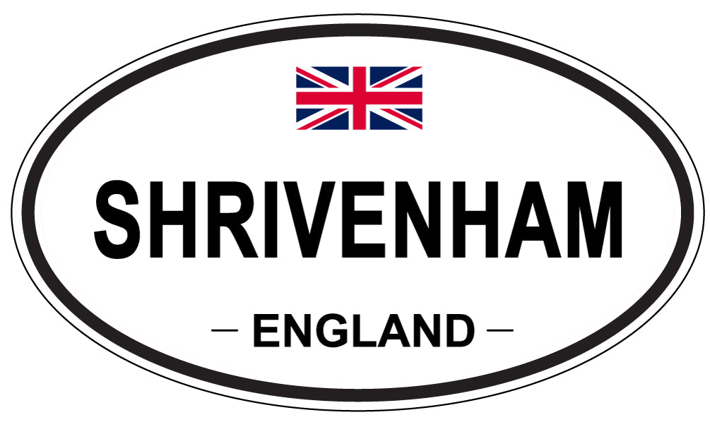 SHRIVENHAM, ENGLAND - Oval Sticker