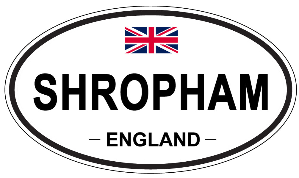 SHROPHAM, ENGLAND - Oval Sticker