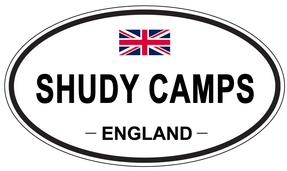 SHUDY CAMPS, ENGLAND - Oval Sticker