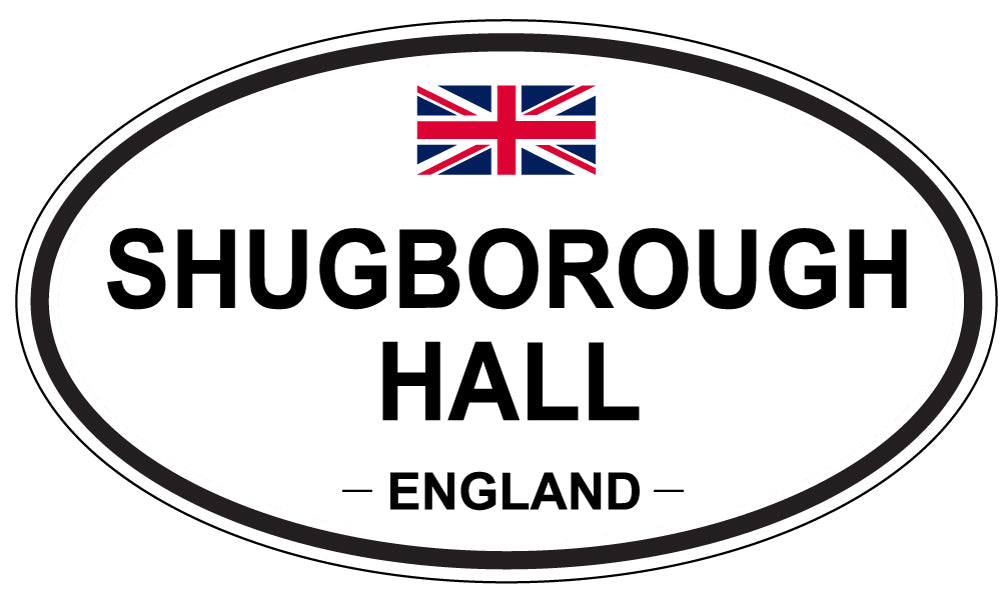 SHUGBOROUGH HALL, ENGLAND - Oval Sticker