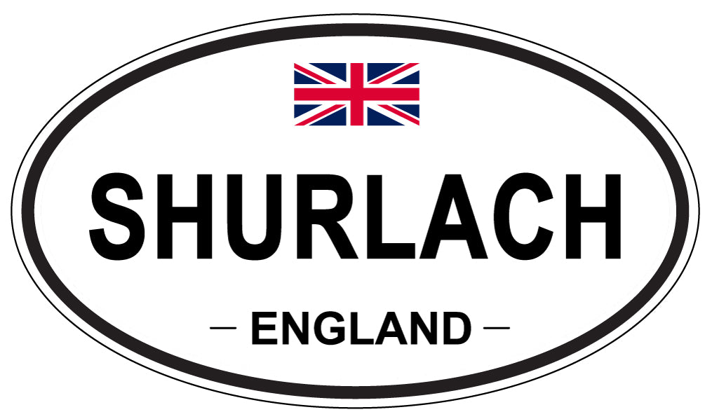 SHURLACH, ENGLAND - Oval Sticker