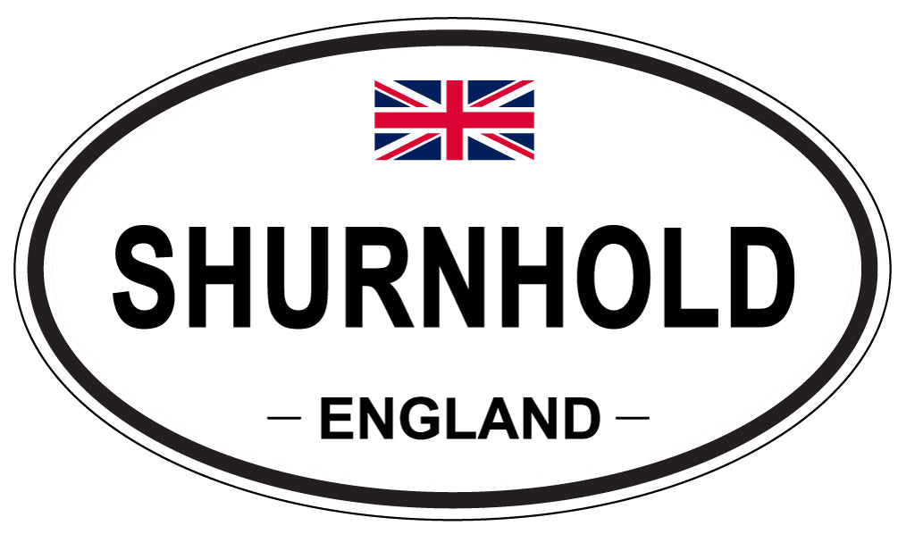SHURNHOLD, ENGLAND - Oval Sticker
