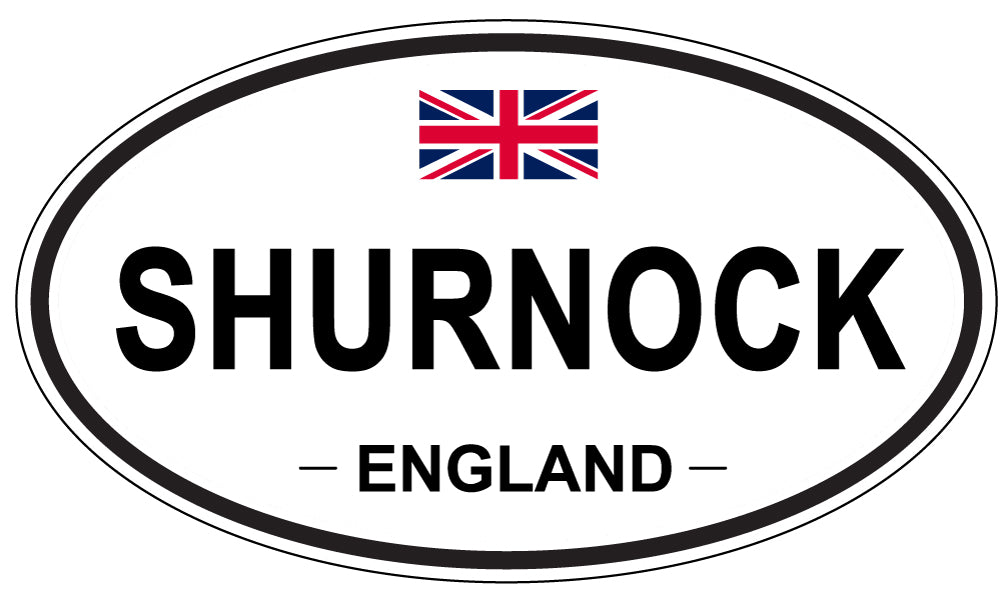 SHURNOCK, ENGLAND - Oval Sticker