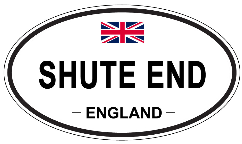 SHUTE END, ENGLAND - Oval Sticker