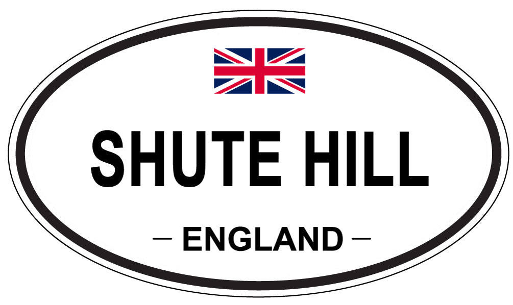 SHUTE HILL, ENGLAND - Oval Sticker