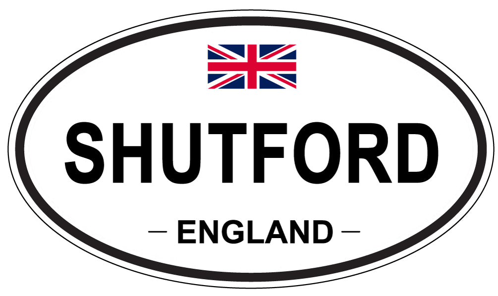 SHUTFORD, ENGLAND - Oval Sticker
