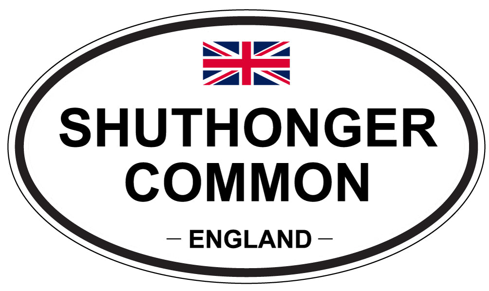 SHUTHONGER COMMON, ENGLAND - Oval Sticker