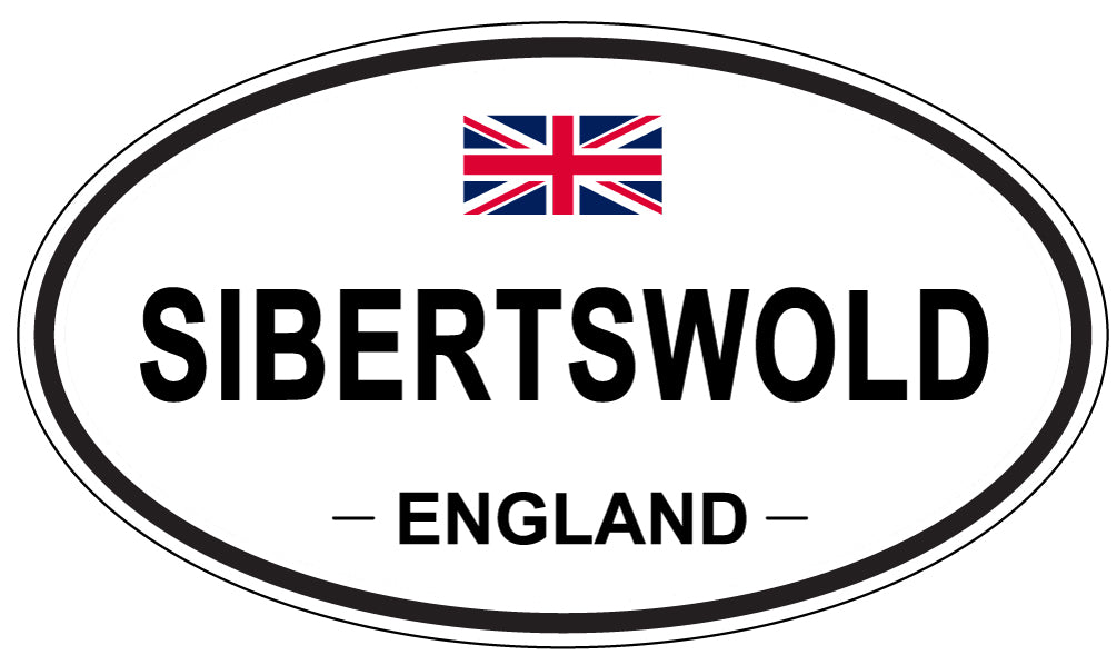 SIBERTSWOLD, ENGLAND - Oval Sticker