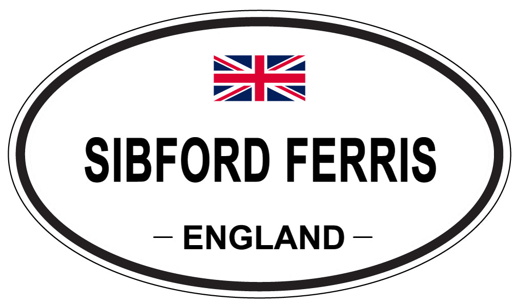 SIBFORD FERRIS, ENGLAND - Oval Sticker