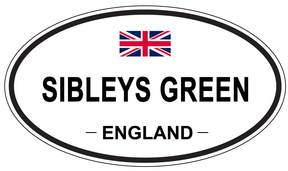 SIBLEYS GREEN, ENGLAND - Oval Sticker
