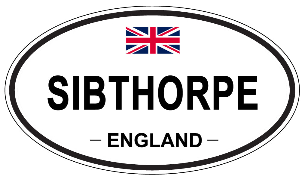 SIBTHORPE, ENGLAND - Oval Sticker
