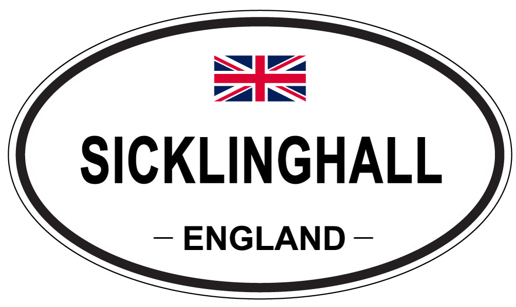SICKLINGHALL, ENGLAND - Oval Sticker
