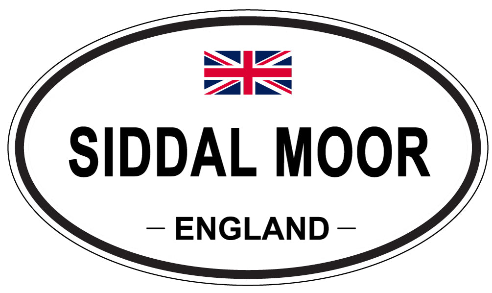 SIDDAL MOOR, ENGLAND - Oval Sticker