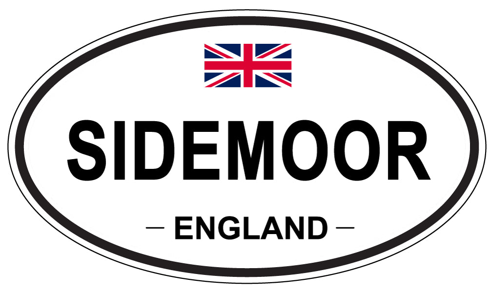 SIDEMOOR, ENGLAND - Oval Sticker