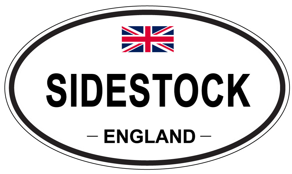 SIDESTOCK, ENGLAND - Oval Sticker