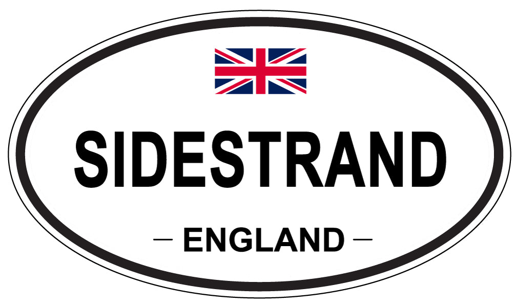 SIDESTRAND, ENGLAND - Oval Sticker