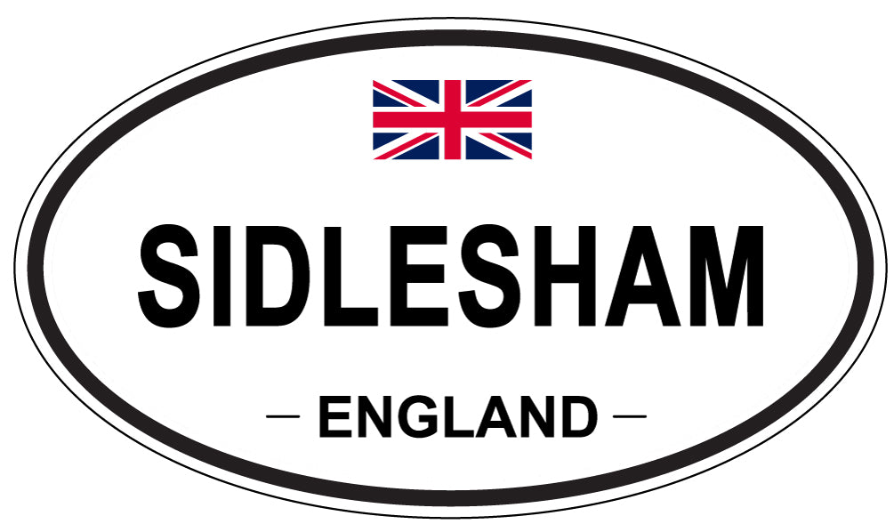 SIDLESHAM, ENGLAND - Oval Sticker