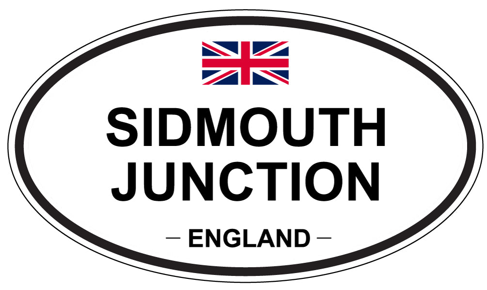 SIDMOUTH JUNCTION, ENGLAND - Oval Sticker