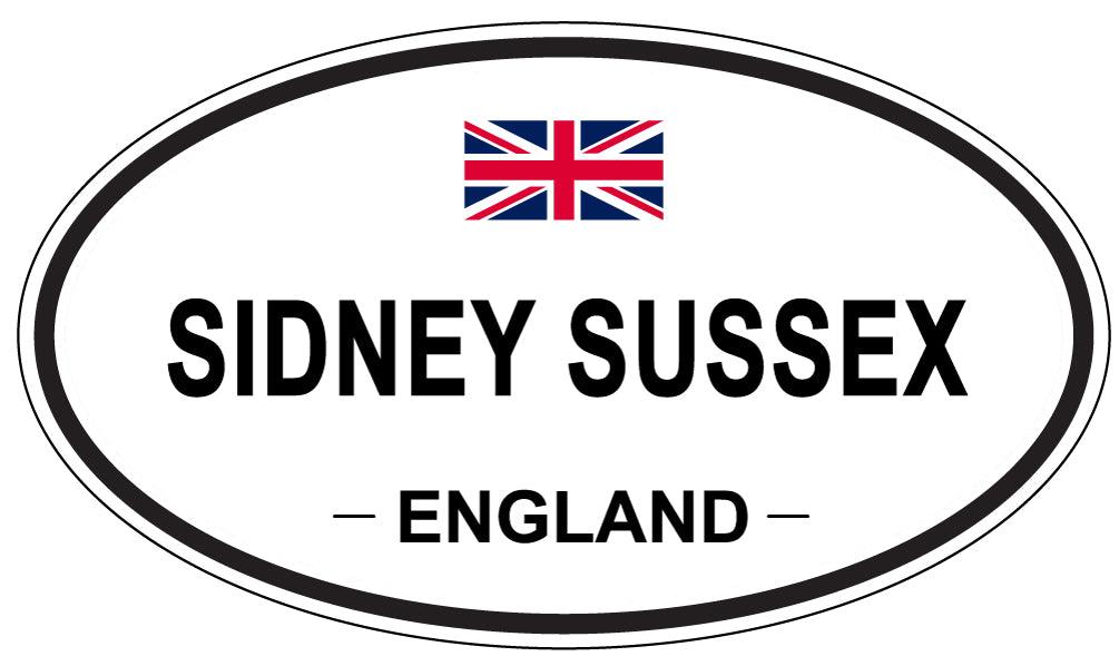 SIDNEY SUSSEX, ENGLAND - Oval Sticker