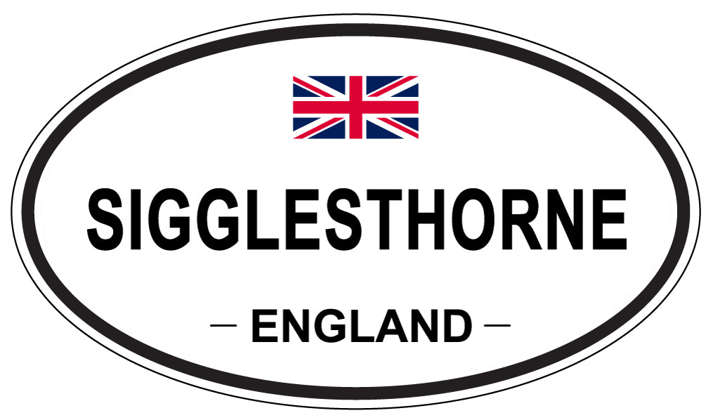 SIGGLESTHORNE, ENGLAND - Oval Sticker