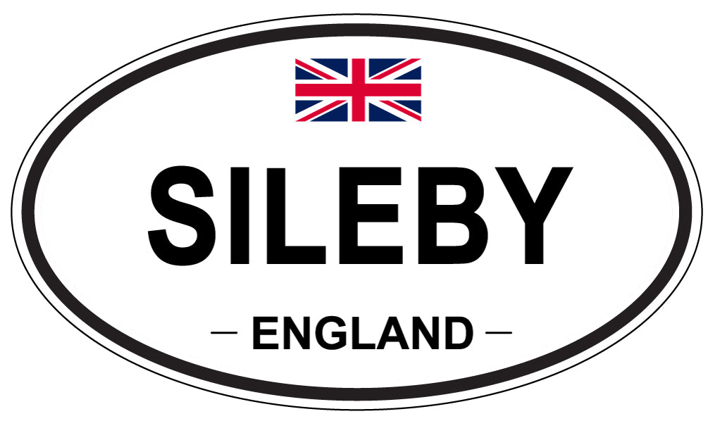 SILEBY, ENGLAND - Oval Sticker