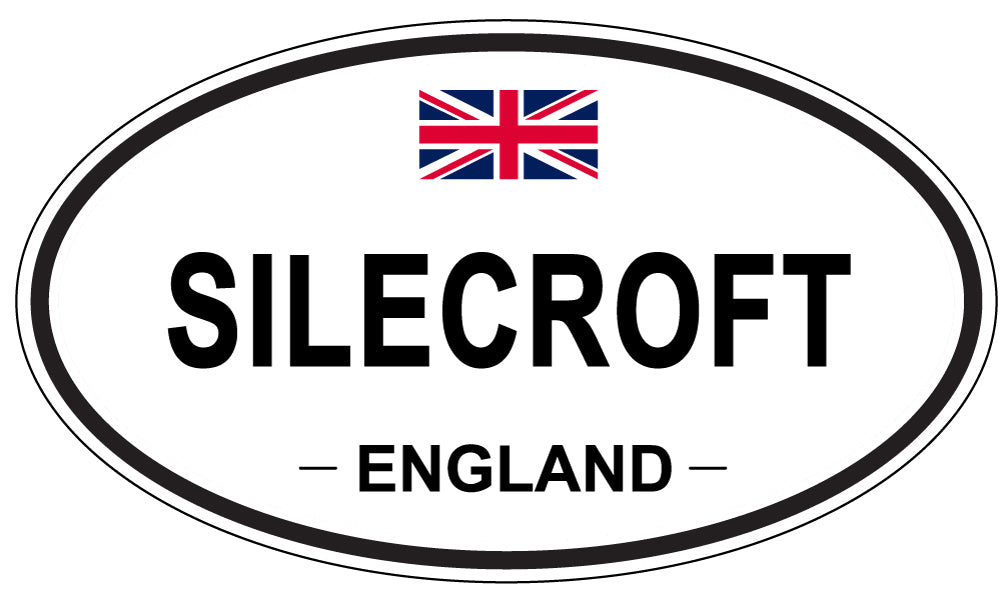 SILECROFT, ENGLAND - Oval Sticker