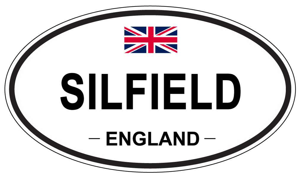 SILFIELD, ENGLAND - Oval Sticker