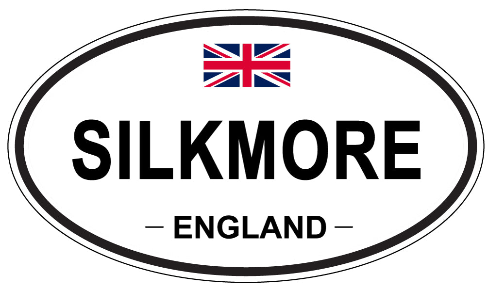 SILKMORE, ENGLAND - Oval Sticker