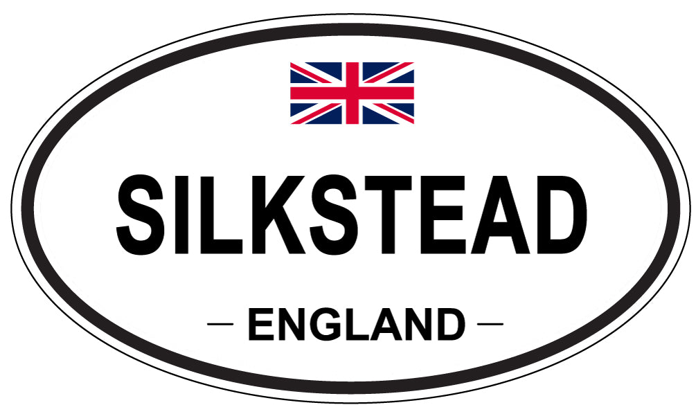 SILKSTEAD, ENGLAND - Oval Sticker