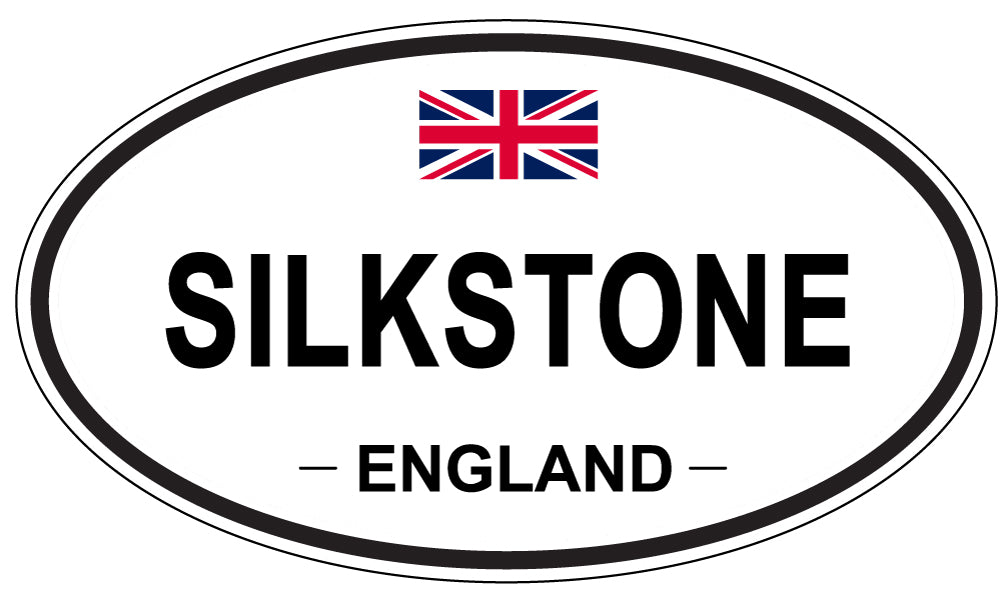 SILKSTONE, ENGLAND - Oval Sticker