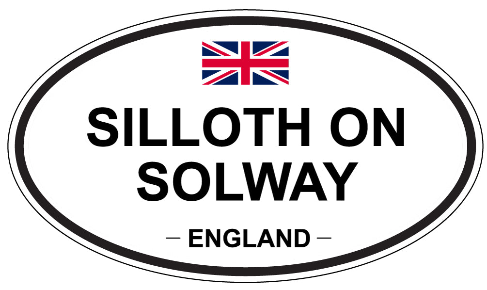 SILLOTH ON SOLWAY, ENGLAND - Oval Sticker