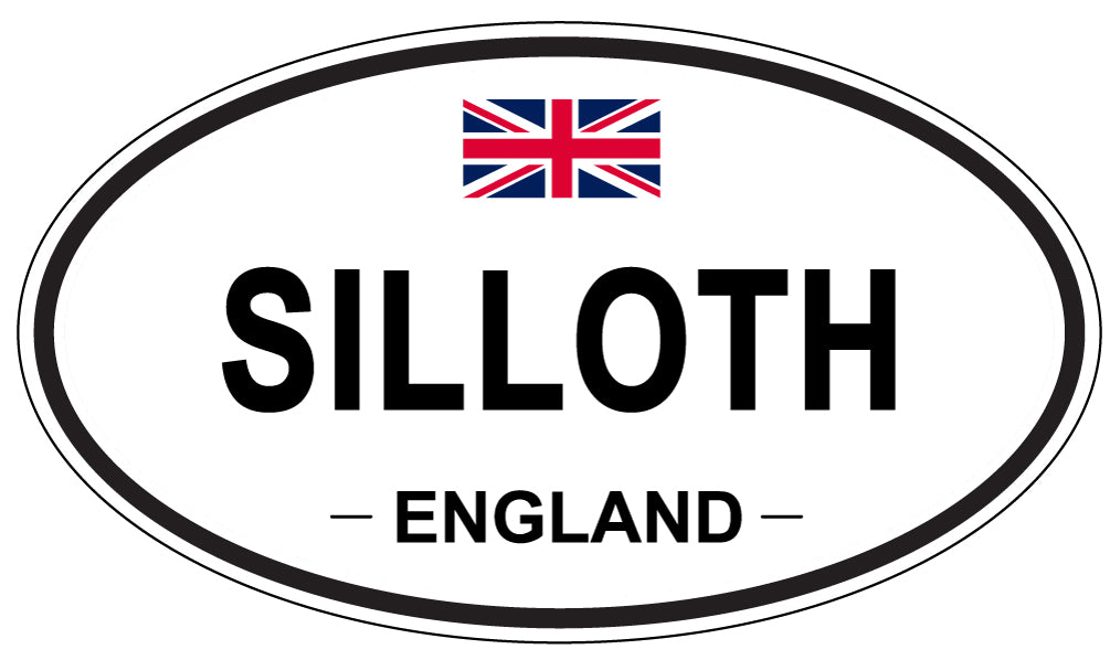 SILLOTH, ENGLAND - Oval Sticker