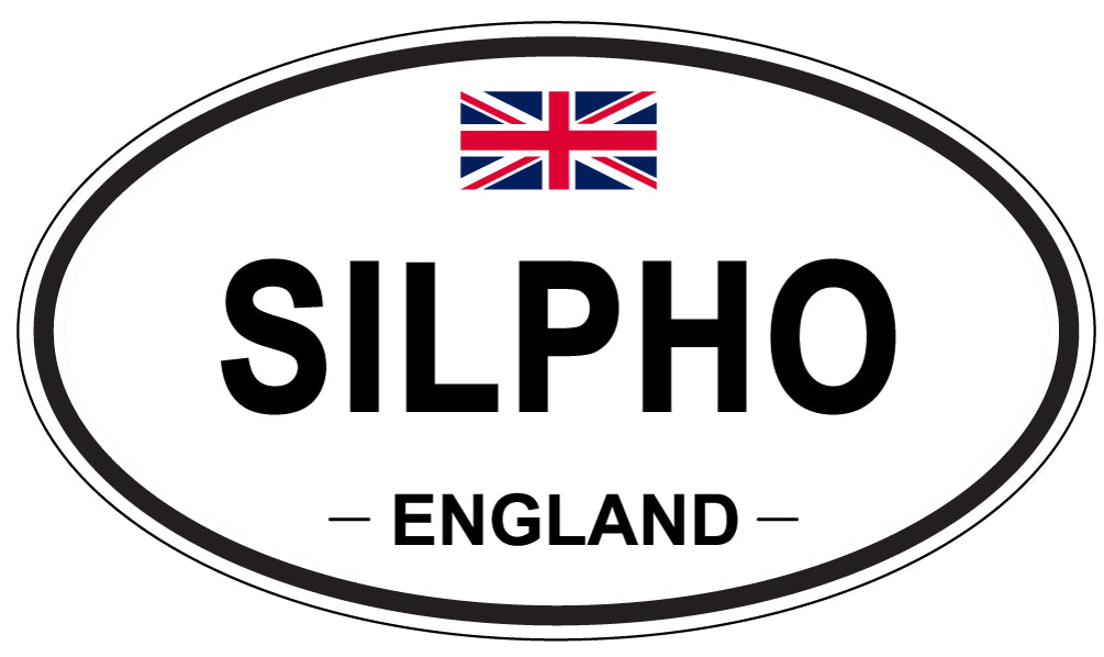 SILPHO, ENGLAND - Oval Sticker