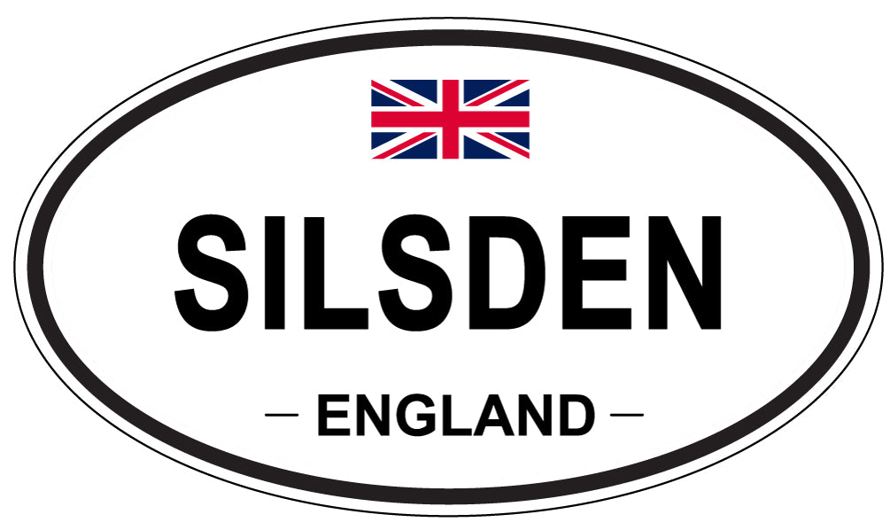 SILSDEN, ENGLAND - Oval Sticker