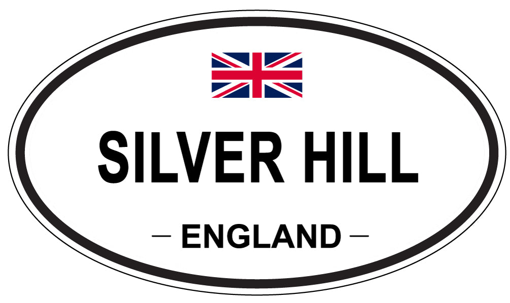 SILVER HILL, ENGLAND - Oval Sticker