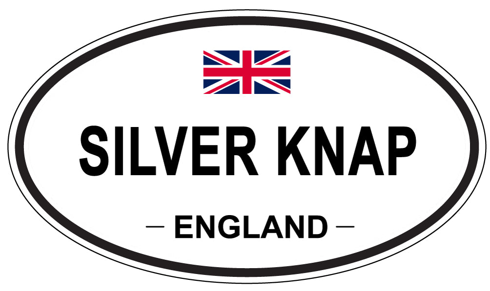 SILVER KNAP, ENGLAND - Oval Sticker