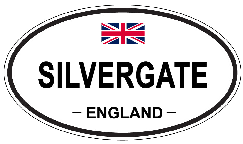 SILVERGATE, ENGLAND - Oval Sticker