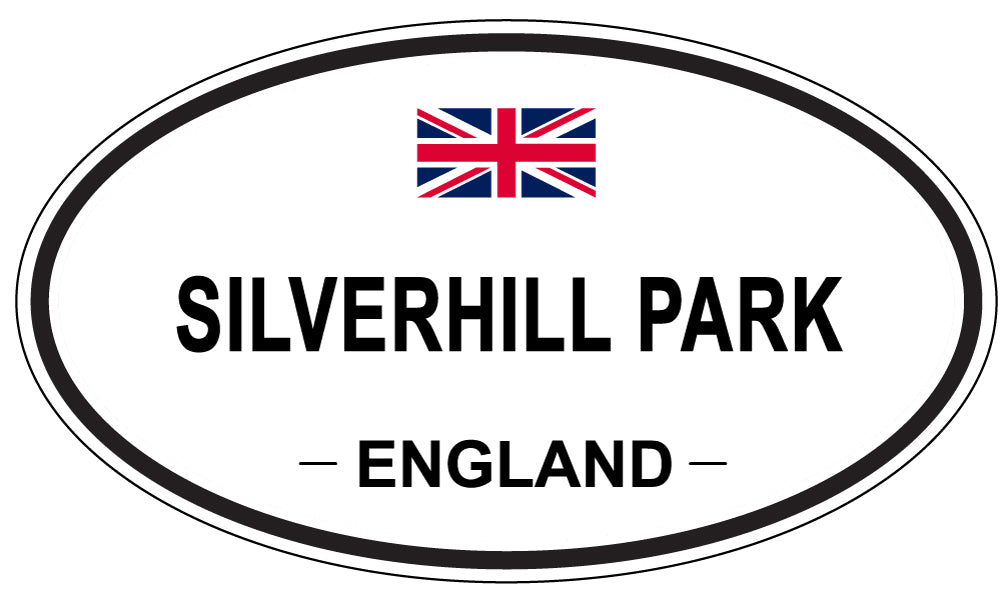 SILVERHILL PARK, ENGLAND - Oval Sticker