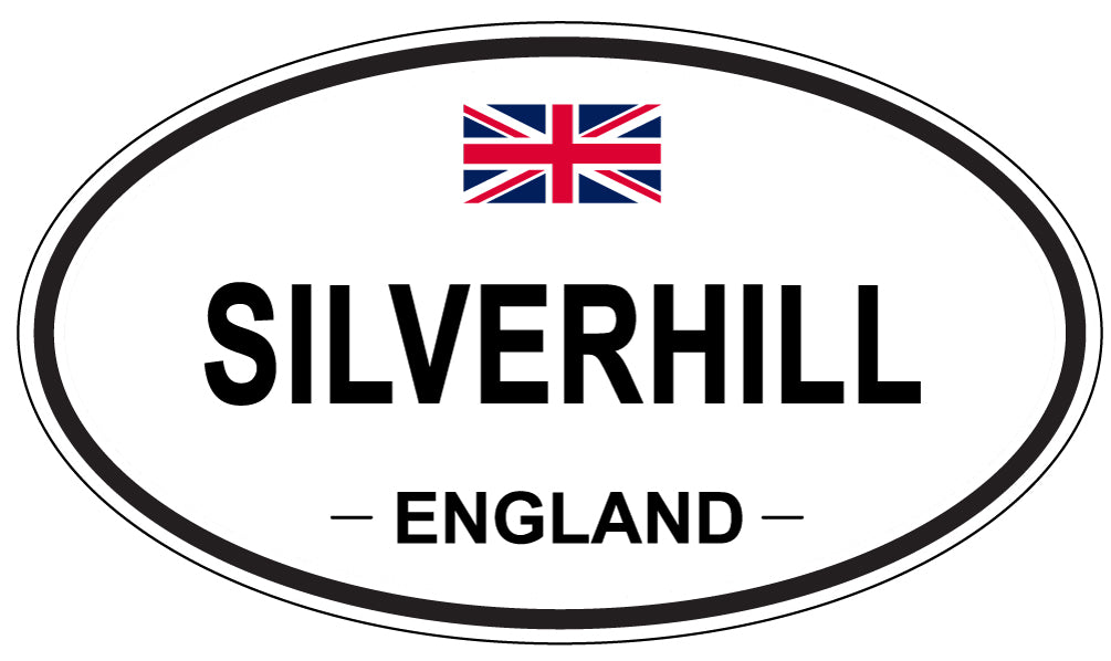 SILVERHILL, ENGLAND - Oval Sticker