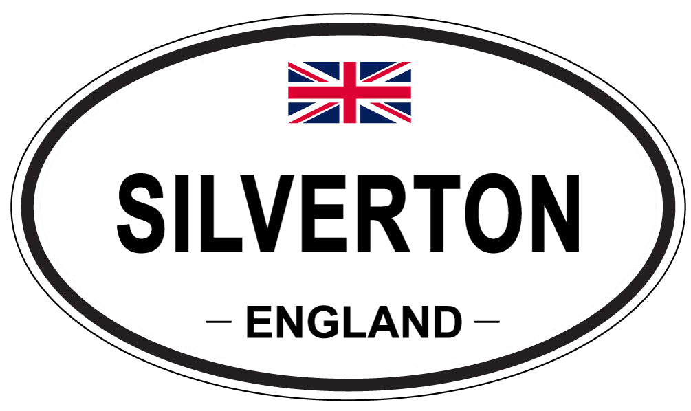 SILVERTON, ENGLAND - Oval Sticker