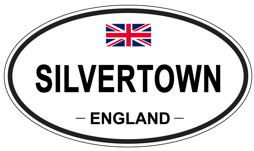 SILVERTOWN, ENGLAND - Oval Sticker