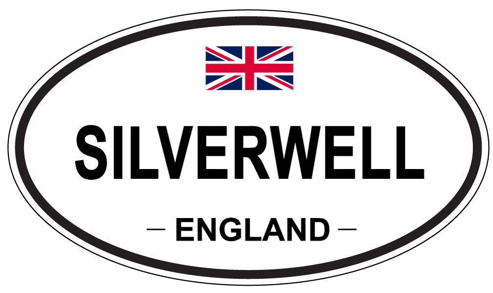 SILVERWELL, ENGLAND - Oval Sticker