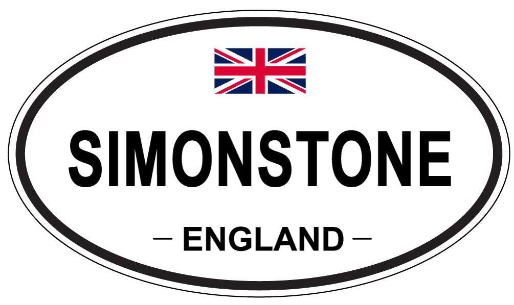 SIMONSTONE, ENGLAND - Oval Sticker
