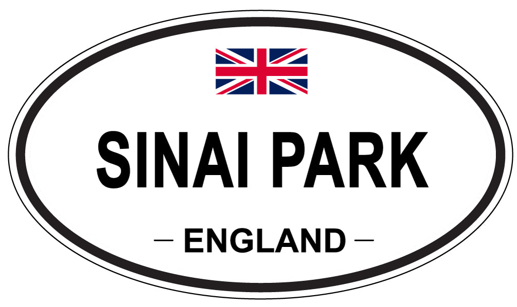 SINAI PARK, ENGLAND - Oval Sticker