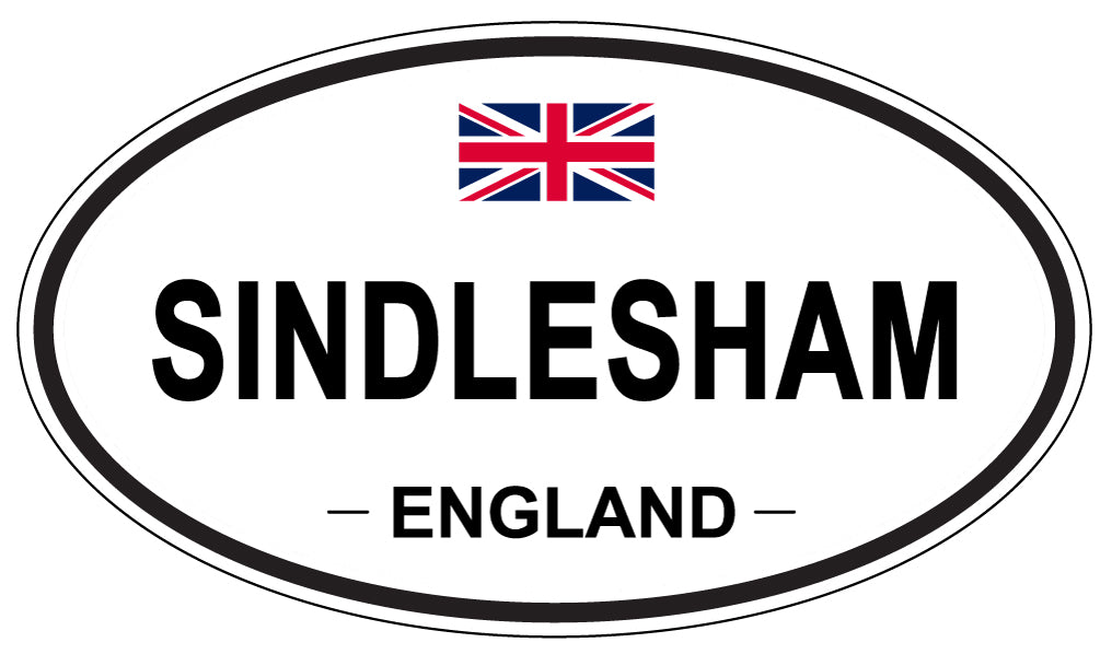 SINDLESHAM, ENGLAND - Oval Sticker
