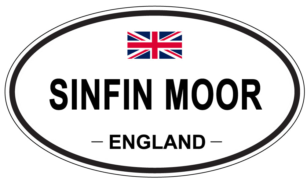 SINFIN MOOR, ENGLAND - Oval Sticker
