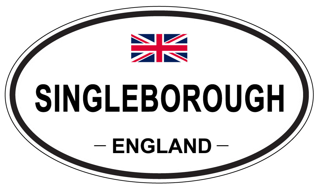 SINGLEBOROUGH, ENGLAND - Oval Sticker