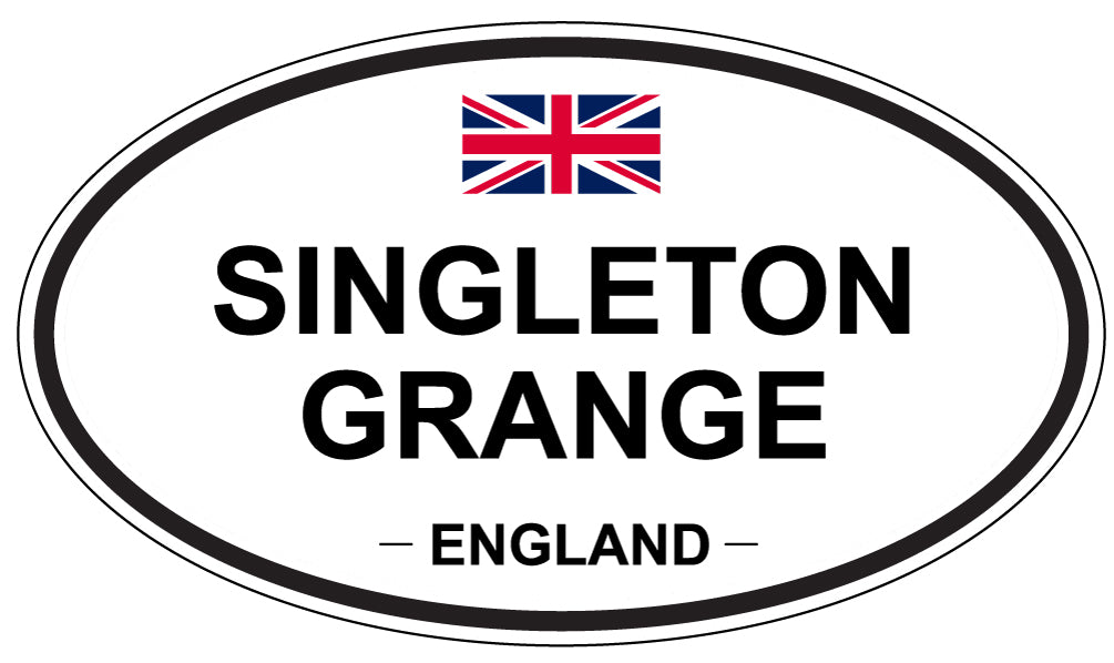 SINGLETON GRANGE, ENGLAND - Oval Sticker