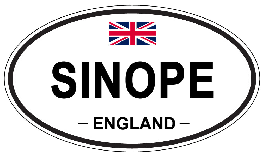 SINOPE, ENGLAND - Oval Sticker