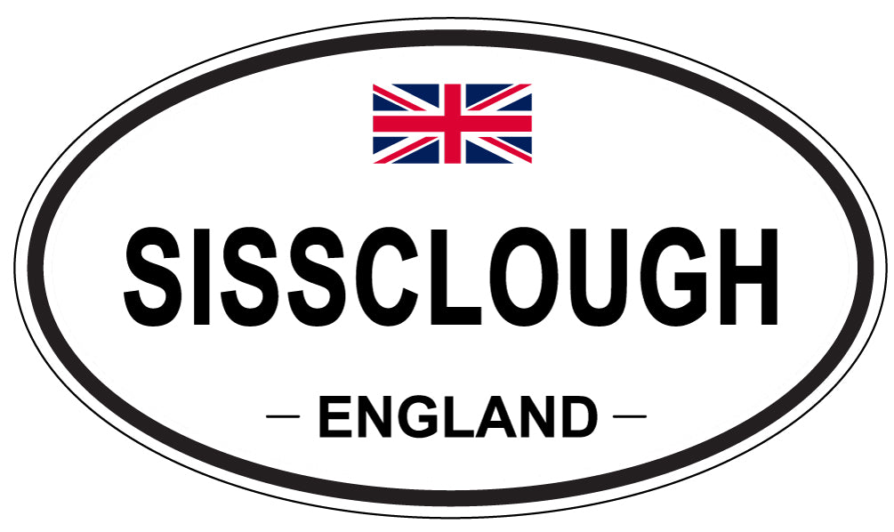 SISSCLOUGH, ENGLAND - Oval Sticker